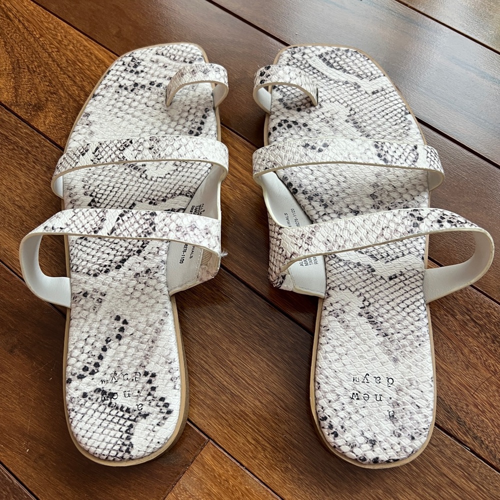 a new day, snake print sandal - Picture 2 of 4